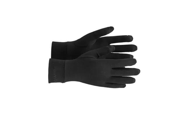 Craft Essence Wool Light Glove 10 L Black Women