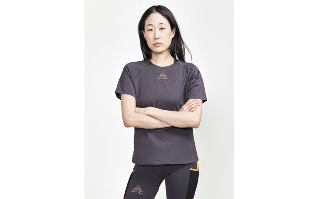 Craft Pro Trail Short Sleeve T-shirt - Lightweight & Breathable Running Tee For Trail Running, Size S, Black