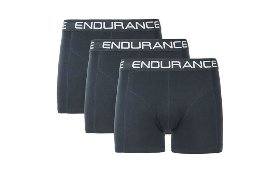 Endurance Boxershorts 3-pack For Men - Comfortable, Breathable Running Essentials In Classic Black