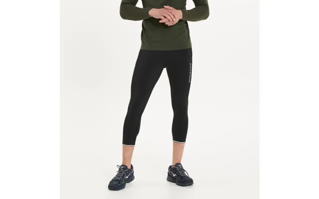 Endurance Energy Men's 3 4 Running Tights - Black For Ultimate Comfort And Performance