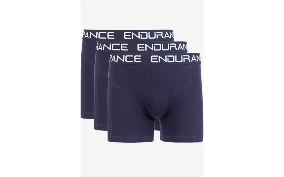 Endurance Men’s 3-pack Boxer Shorts Comfortable - Breathable Running Underwear In Blue For Active Performance