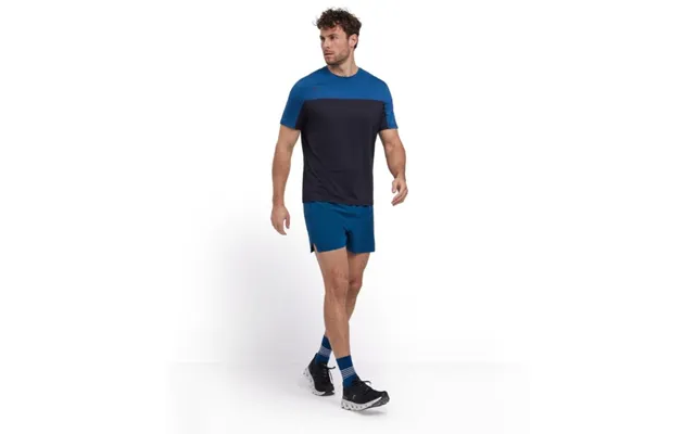 Falke Ru Ss Tee Heat Size L Men's Running T-shirt In Blue For Optimal Comfort And Performance