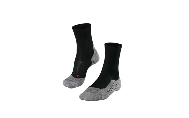 Falke Ru4 Wool Running Socks For Men - Comfortable Black-mix Performance Gear