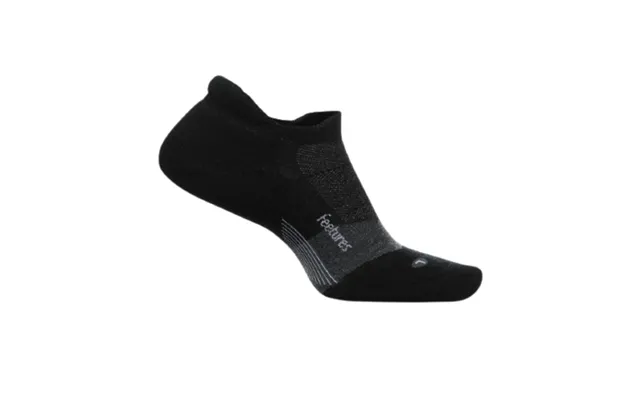 Feetures Merino 10 Ultra Light No Show Tab Running Socks - Black