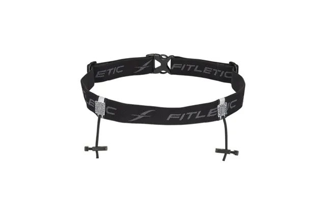 Fitletic Race Number Belt - Lightweight Black Running Belt For Runners And Events