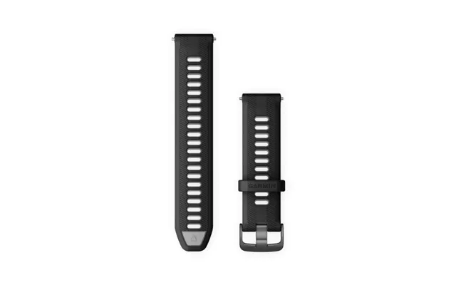 Garmin Forerunner 965 Quick Release Silicone Strap - Black Grey Running Accessory