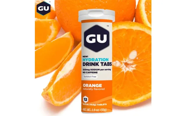 Gu Energy Hydration Drink Tabs - Orange, 12 Pack For Effective Hydration During Running And Training Sessions