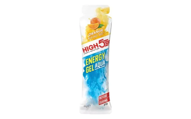 High5 Energy Aqua Gel Orange 66g Fast-absorbing Running Gel For Instant Energy Boost During Races And Training