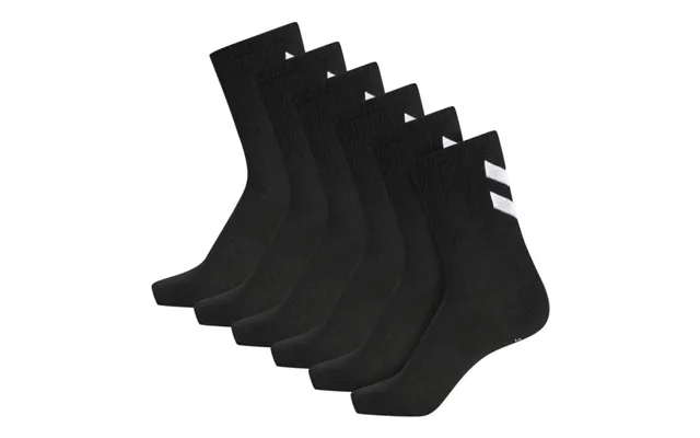 Hummel Chevon Mid-cut Running Socks 6-pack Black Size 46-48 Eu For Optimal Comfort And Performance In Training