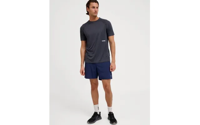 Hummel Pulse Workout Ss Tee Blue For Men - Perfect For Training And Running, Lightweight And Breathable Design