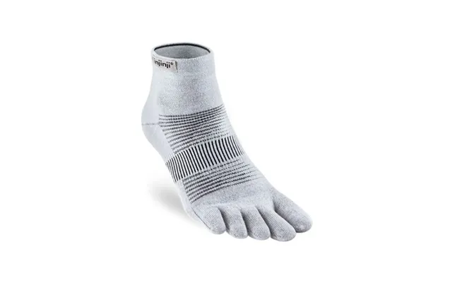 Injinji Run Lightweight Mini Crew Socks Grey Xl 47 For Comfortable Running Training