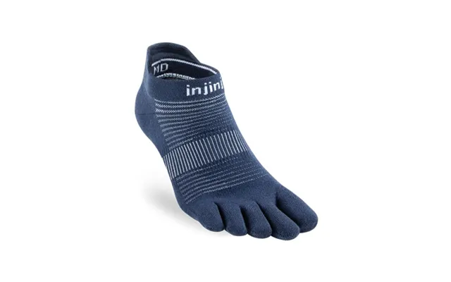 Injinji Run Lightweight No-show Socks M 40.5-44 Blue For Running And Training - Optimal Comfort And Breathability