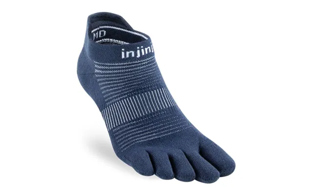 Injinji Run Original Weight No Show Socks Blue M 40.5-44 For Running And Active Lifestyle