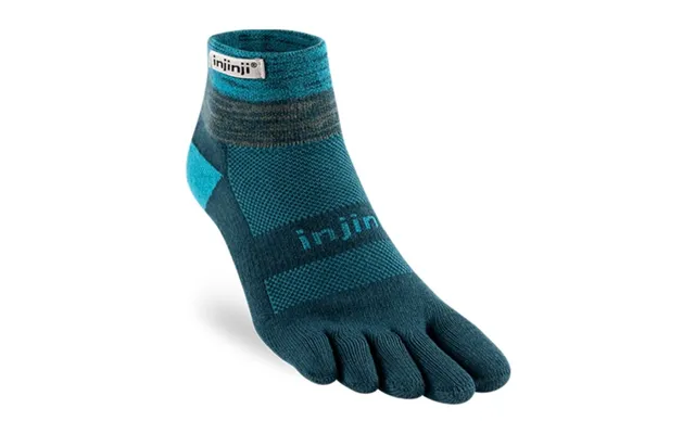Injinji Trail Midweight Mini Crew Socks Xl 47.5 Blue For Running And Outdoor Activities