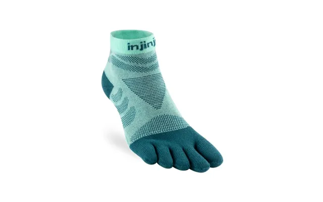 Injinji Ultra Run Midweight Mini Crew Socks Blue M L 40.5-44