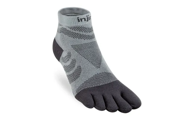 Injinji Ultra Run Midweight Mini Crew Socks Grey Xs S 35-40 For Running And Outdoor Activities