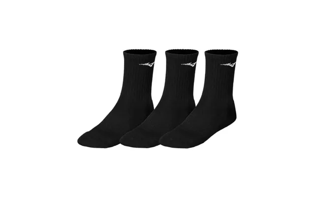 Mizuno Training Socks 3-pack Size 44-46 Eu In Black For Ultimate Comfort During Running