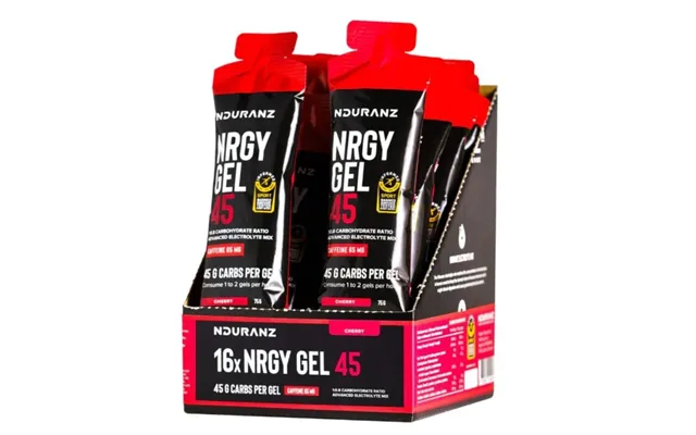 Nduranz Nrgy Unit Gel With Caffeine - Cherry Flavour For Enhanced Running Performance