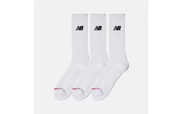 New Balance Everyday Crew Socks 3-pack White For Training And Daily Wear - Comfortable And Durable