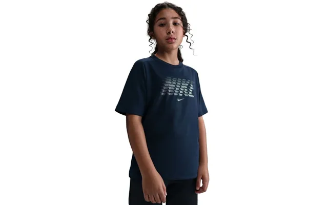 Nike Dri-fit Multi Bold Ss Tee L 146-156 Blue Junior