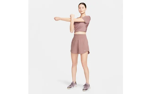 Nike Dri-fit Ultra High-waisted Running Shorts For Women In Smokey Mauve