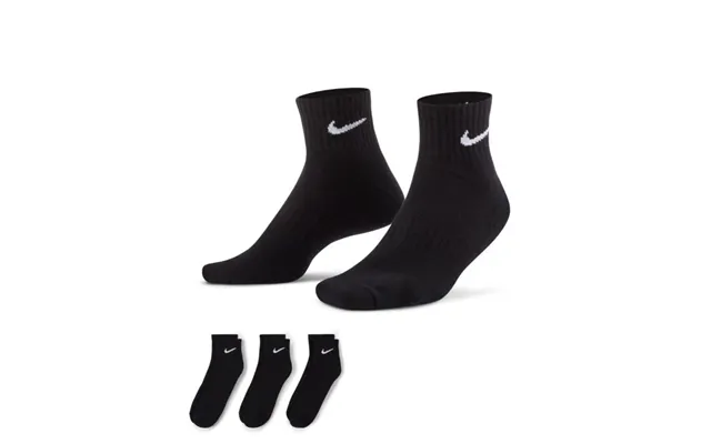 Nike Everyday Cushioned Ankle Socks 3-pack Size 46-50 Black For Comfortable Training And Enhanced Performance