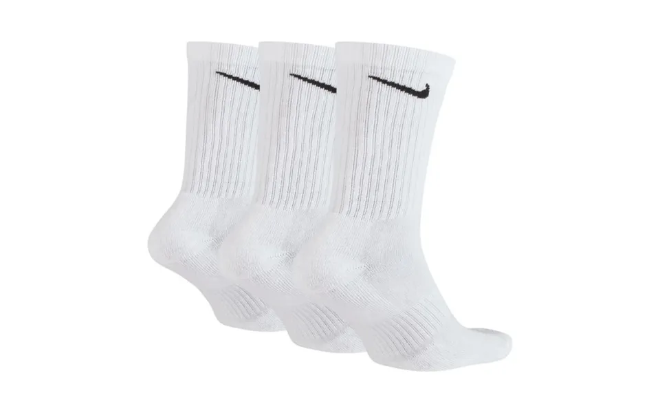 Nike Everyday Cushioned Crew Socks 3-pack - White For Ultimate Comfort In Training And Running Sessions