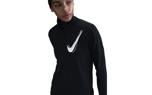 Nike Swoosh Half Zip Long Sleeve Midlayer Xl Women - Black For Running And Training