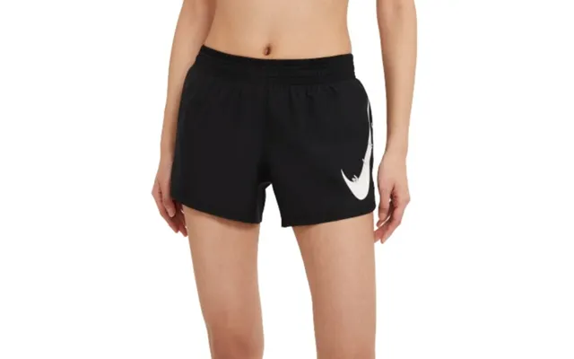Nike Swoosh Run Women's Black White Running Shorts For Comfort And Performance
