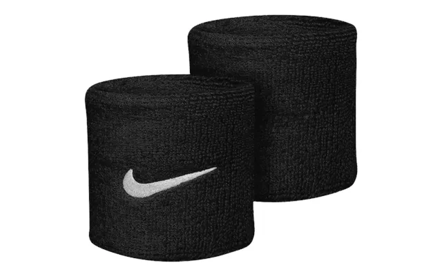 Nike Swoosh Wristband In Black White Essential Gear For Runners And Athletes