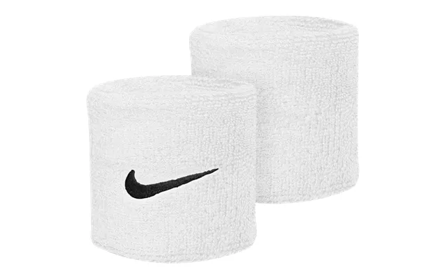 Nike Swoosh Wristband In White Black Essential Accessory For Runners