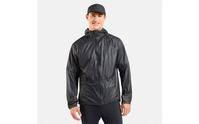 Odlo Dual Dry Jacket For Men Xl - Waterproof, Black, Perfect For Running And Outdoor Activities