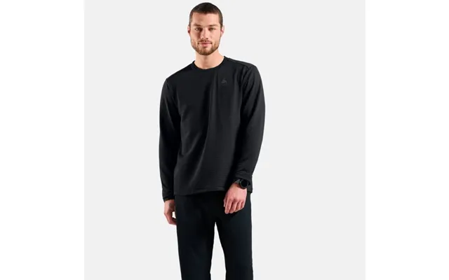 Odlo Essential Thermal Mid Layer Men - Black, Perfect For Running And Outdoor Activities In Cold Weather