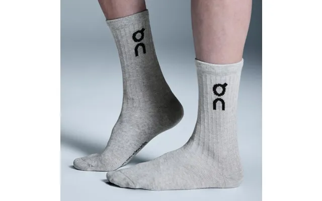 On Logo Sock High 3 Pair S 39-42 Gray Women