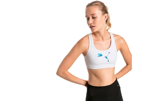 Puma 4keeps Sports Bra Xs Women - Comfortable Support For Running In White