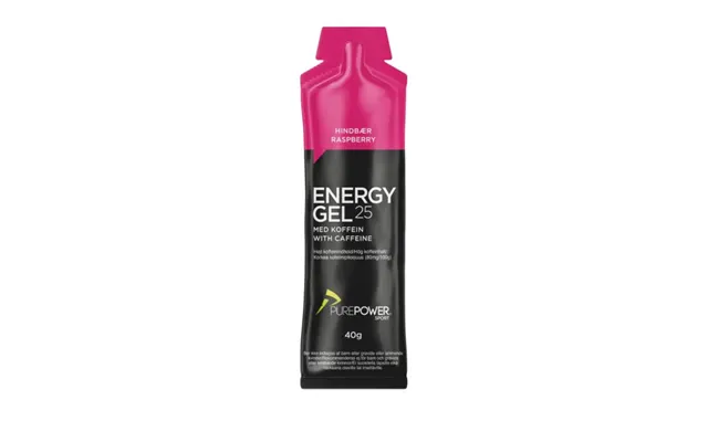 Purepower Energy Gel With Caffeine 40g - Raspberry, Ideal For Running And Training product image
