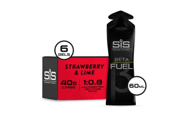 Sis Beta Fuel Gel 6x60ml - Strawberry Lime Energy Boost For Endurance Runners product image