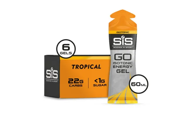 Sis Go Isotonic Gel 6x60ml Tropical - Instant Energy Boost For Endurance Runners product image