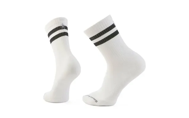 Smartwool Everyday Athletic Striped Crew Socks - Comfortable Running Socks For Men In White, Perfect For Daily Wear