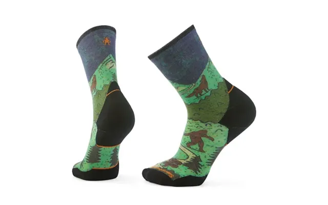 Smartwool Trail Run Targeted Cushion Socks For Men - Twilight Blue Black Green