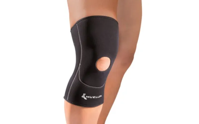 Sports Pharma Knee Support With Open Patella Xs Black - Ideal For Injury Recovery And Rehabilitation