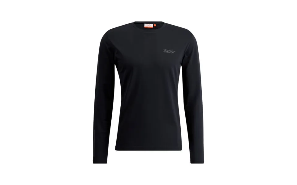 Swix Pace Nts Long Sleeve Baselayer Tee For Men - Black Midlayer For Running And Outdoor Activities