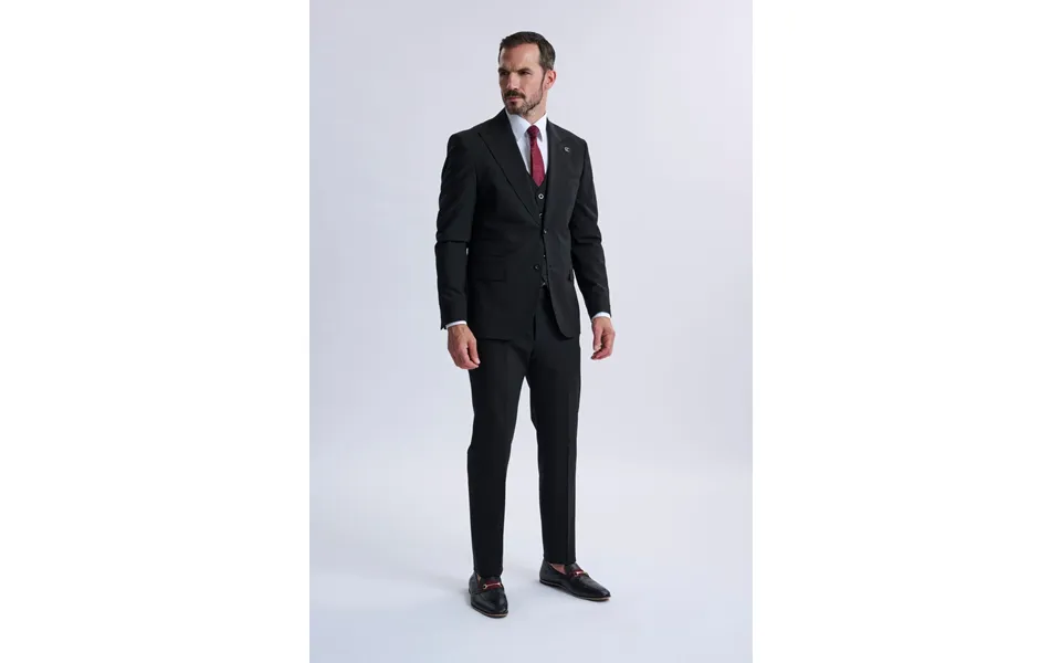 Amedeo 3-piece Black Suit