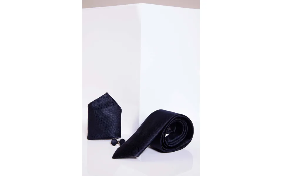 Navy Birds Eye Tie Set