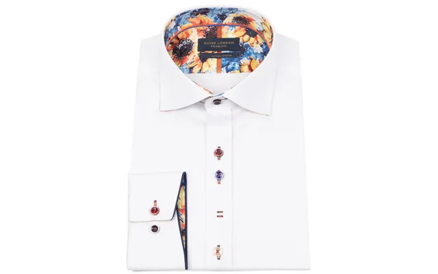 White Long Sleeve Plain But Not Plain Shirt