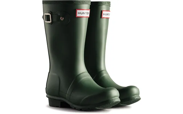 Hunter Junior Originals Boot Rubber Kid's Hunter Green Wellington Boots product image