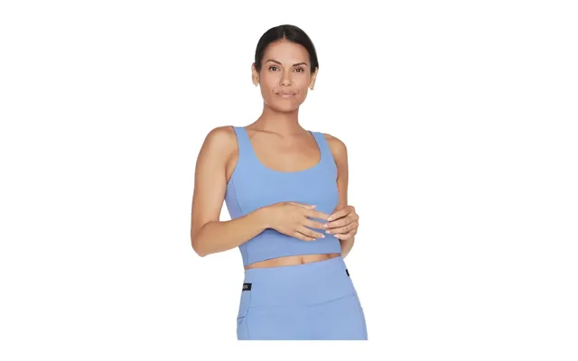 Skechers Performance Goflex Joy Longline Bra Nylon Women's Blue Sports Bra product image