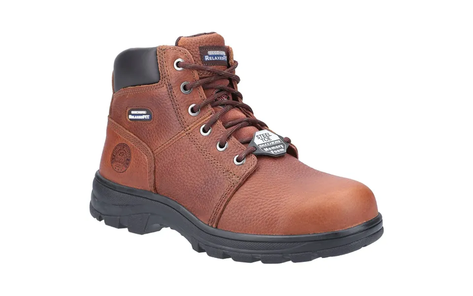 Skechers Workwear Workshire Leather Men's Brown Safety Boots