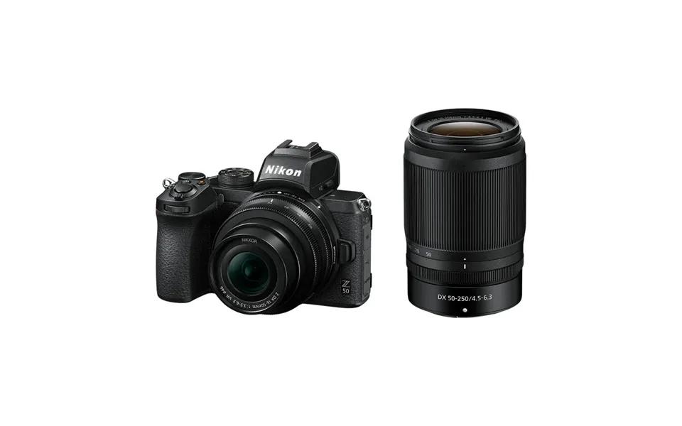 Nikon Z50 Mirrorless Camera With Nikkor Z Dx 16-50mm Vr And Z Dx 50-250mm Vr Lens