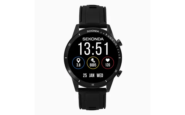 Sekonda Active Go Smart Watch Black Case And Silicone Strap 30287